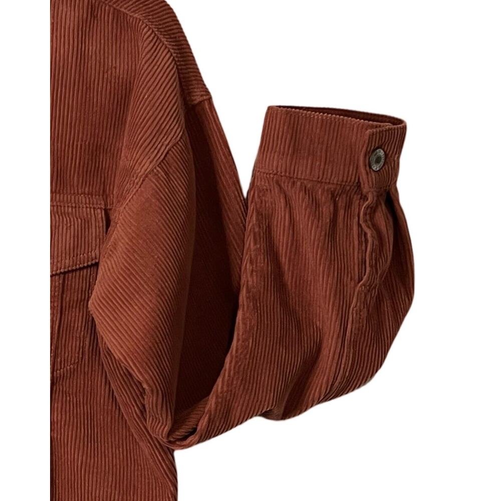 Forever 21 Shacket Size S Rust Color Button Up Co… - image 4